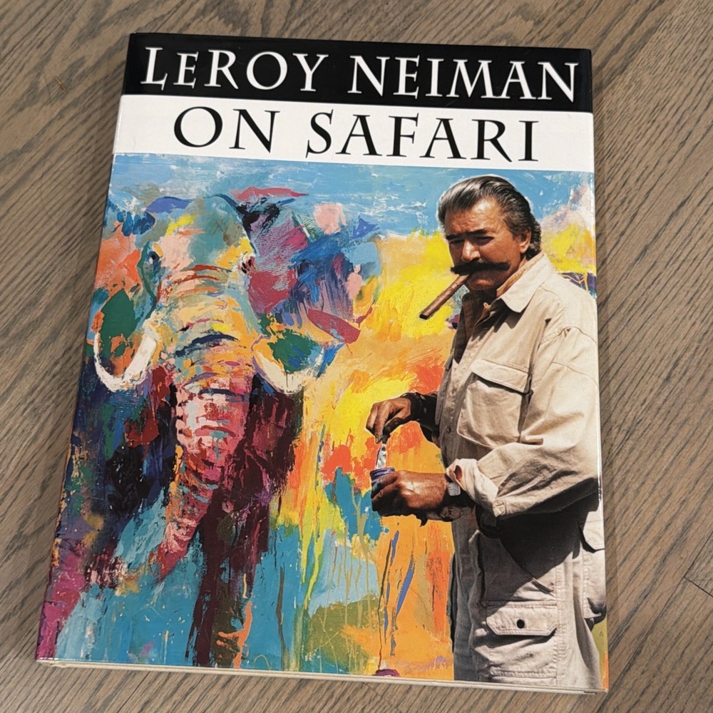 LeRoy Neiman  On Safari. First Edition Signed. Hardcover DJ